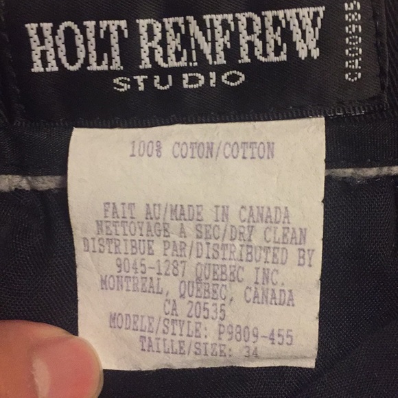 Holt Renfrew black long shorts - Picture 2 of 3